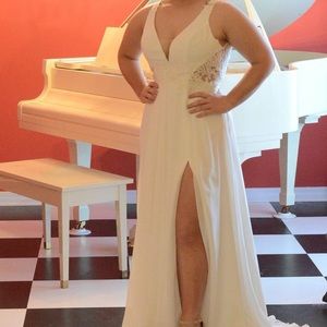 White Prom dress